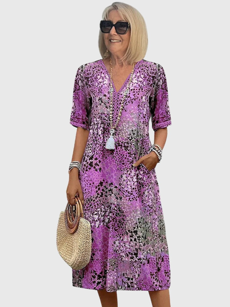 Bella | Elegante vestido midi floral