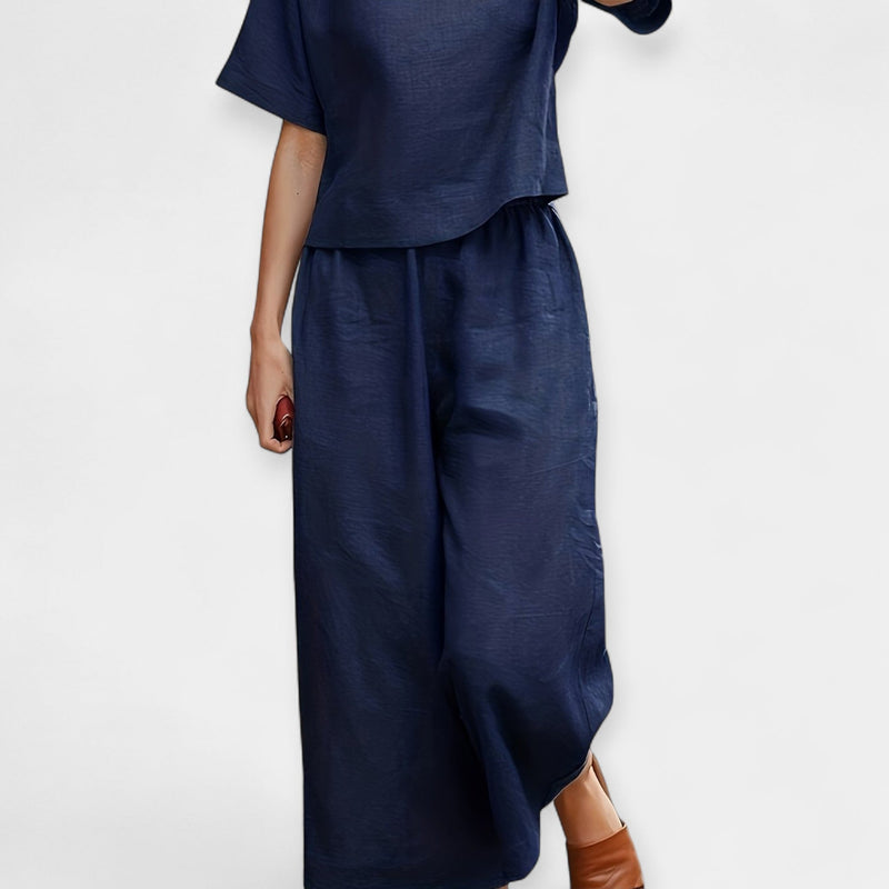 Conjunto de pantalón Airy con camiseta de manga corta