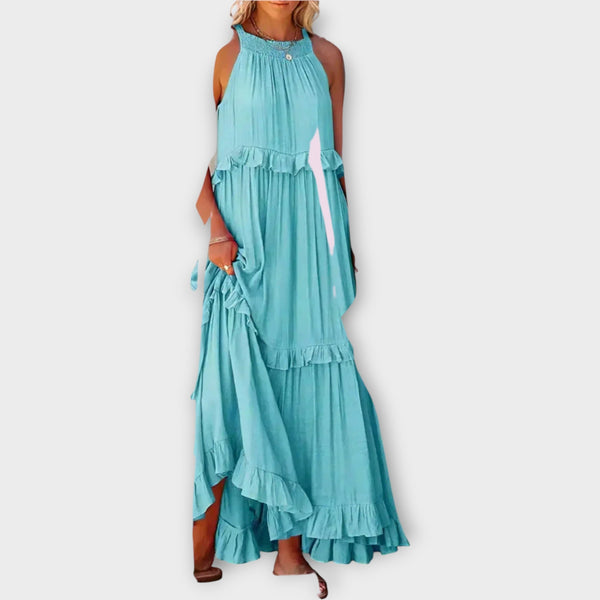 Vestido con tirantes finos y línea elegante