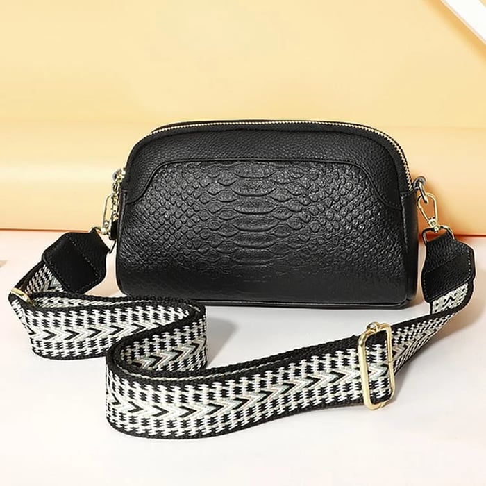 Olivia™ Elegant Allure | Minibolso cruzado con estampado de cocodrilo