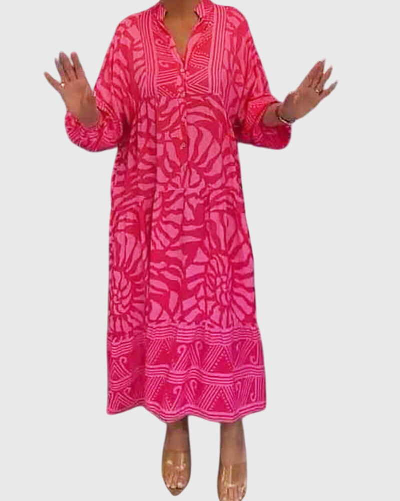 Mckinley™ | Vestido largo con estampado elegante