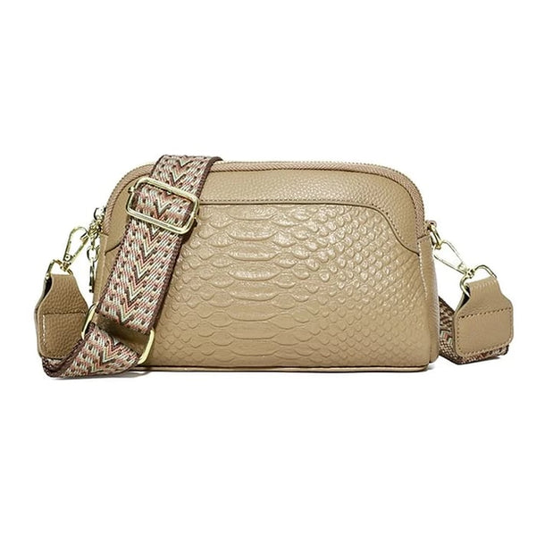 Olivia™ Elegant Allure | Minibolso cruzado con estampado de cocodrilo