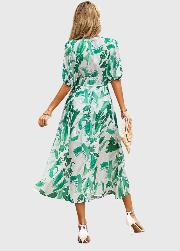 Merlín™ | Vestido midi floral favorecedor