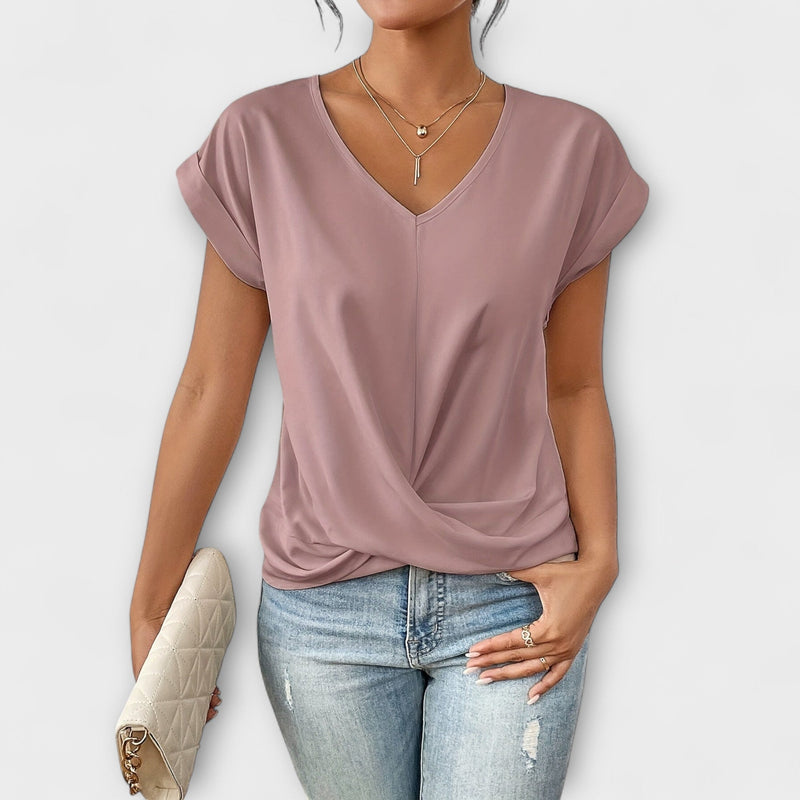 Carlinda | Elegante top con cuello en V