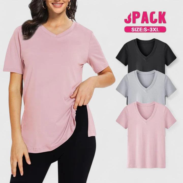 Samantha | Camiseta cómoda (paquete de 3)