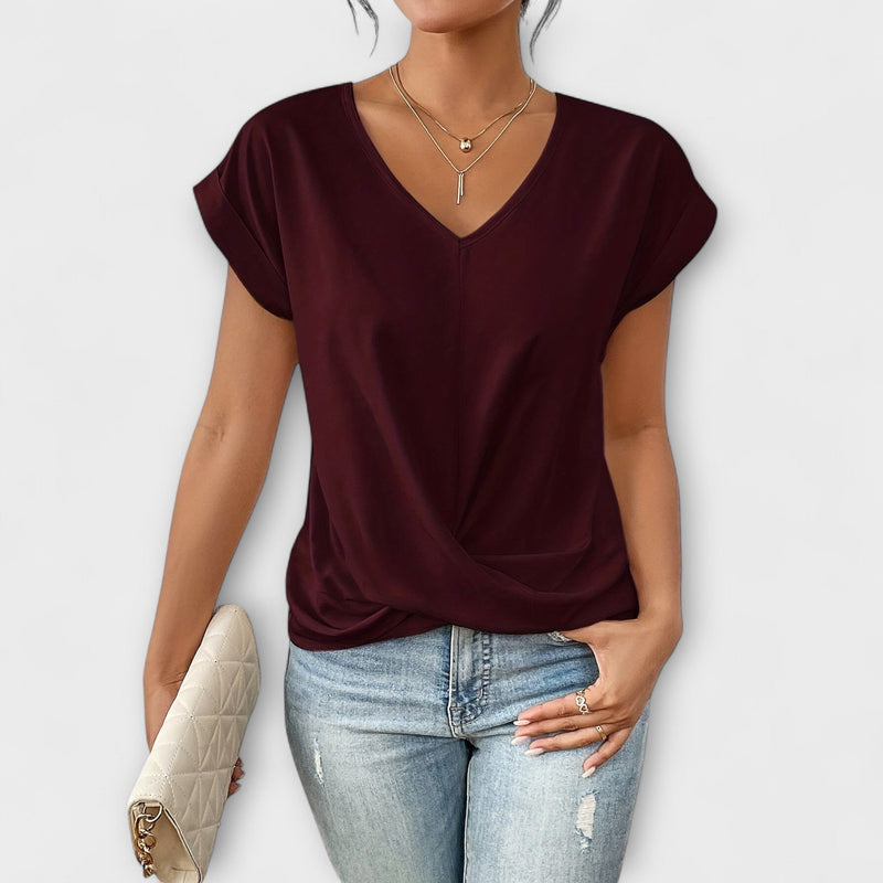 Carlinda | Elegante top con cuello en V