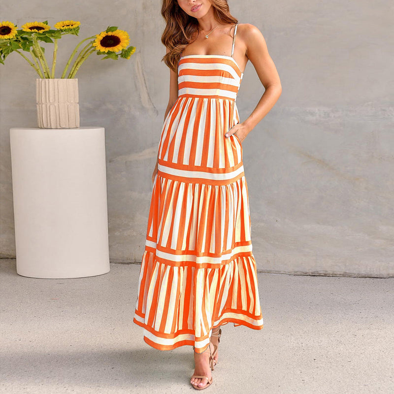 Vestido largo Coastal Vibes: comodidad y color en uno