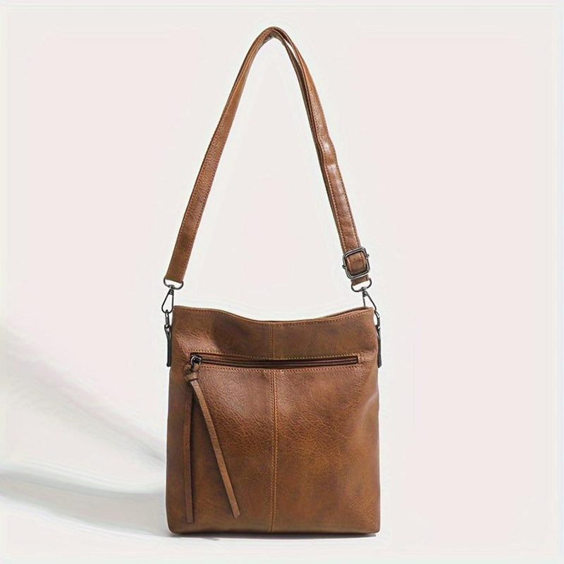 Addison™ Elegancia sencilla | Bolso bandolera cuadrado retro