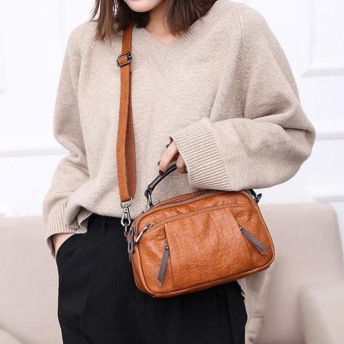 Penélope™ Estilo Exquisito | Bolso Suave con Múltiples Bolsillos 