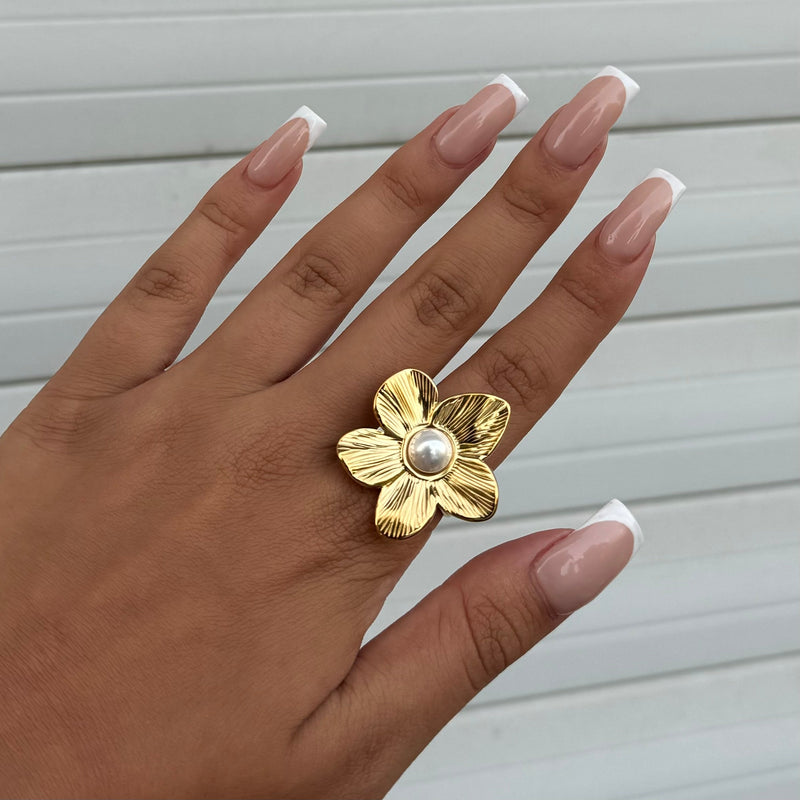 Anillo ajustable Thalia Flower