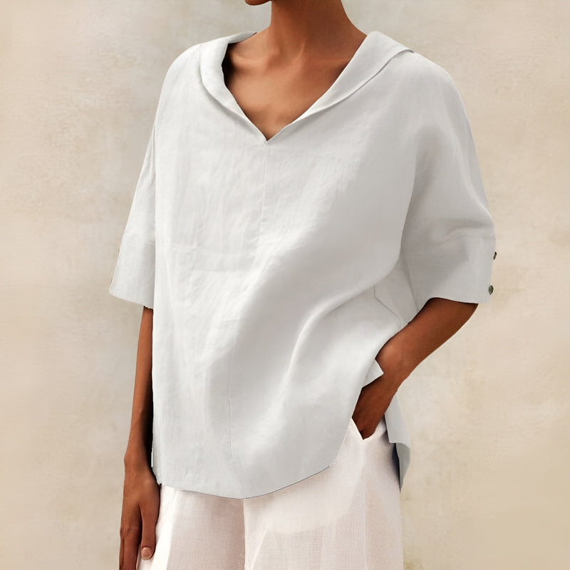Lyndzi | Blusa de lino