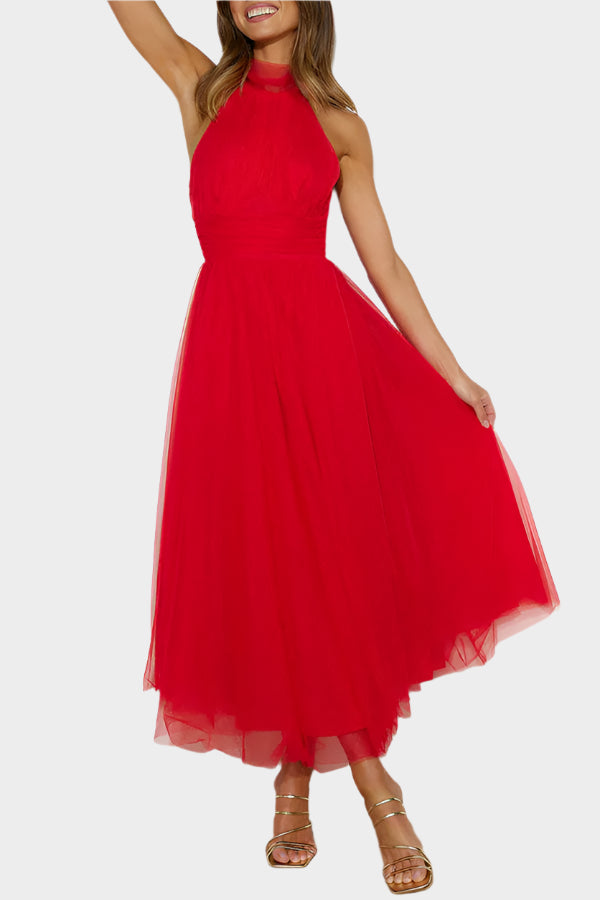 Encaje floral midi
