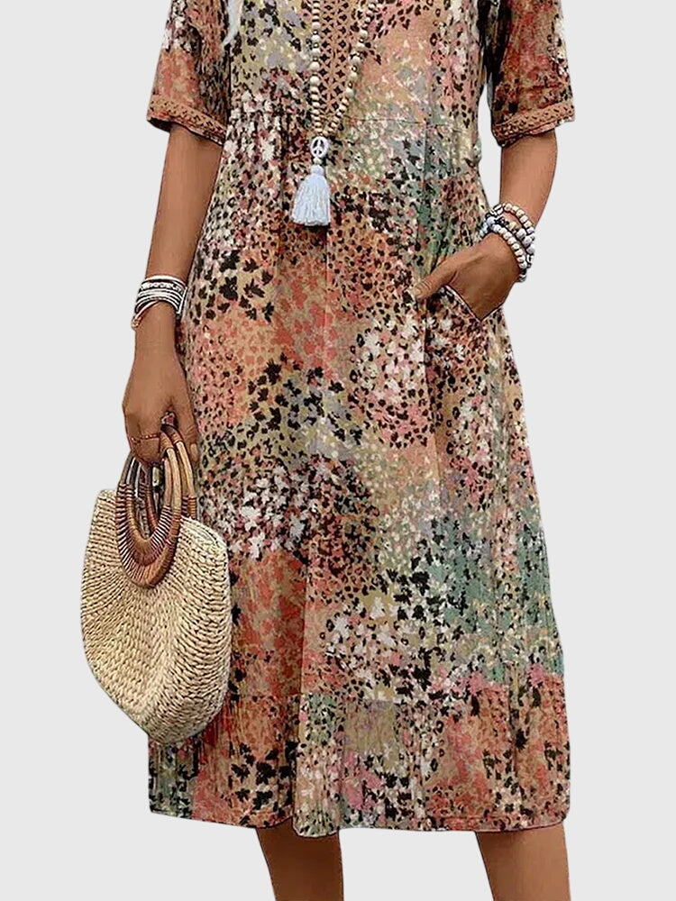 Bella | Elegante vestido midi floral