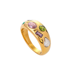 Anillo de paleta de oro