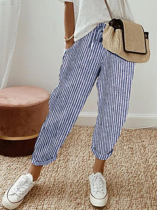 Ely | Pantalones de lino de lujo antisudor