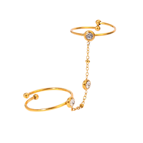 Anillo de cadena Nova de oro