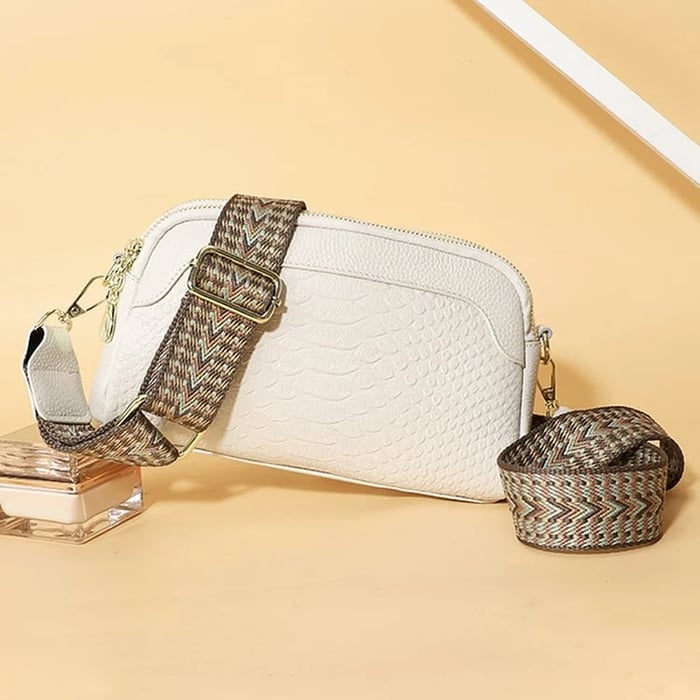 Olivia™ Elegant Allure | Minibolso cruzado con estampado de cocodrilo