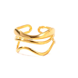 Anillo texturizado Anya ajustable