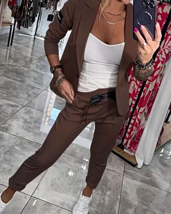 Malou | Elegante conjunto de blazer y jogger