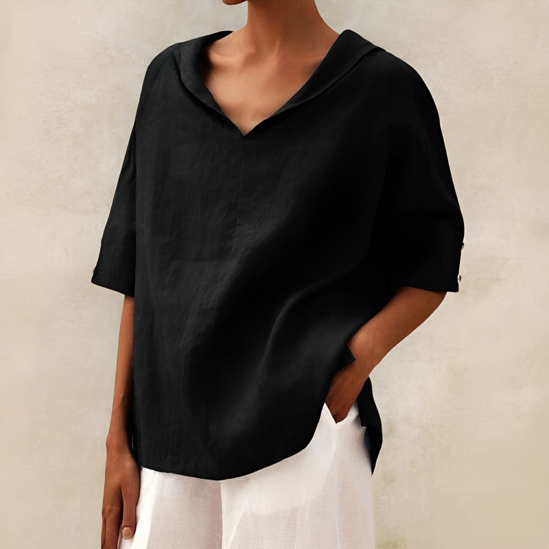 Lyndzi | Blusa de lino