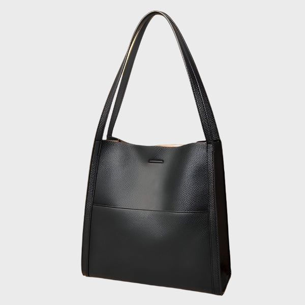 Bolso de hombro clásico de cuero