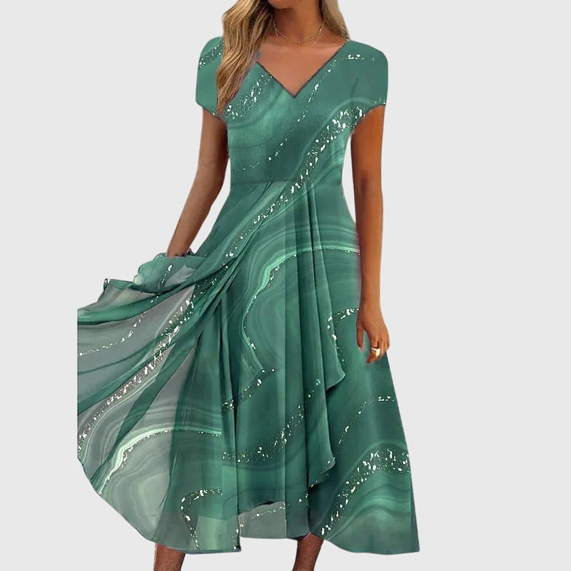 Aubrielle™ | Vestido midi fluido