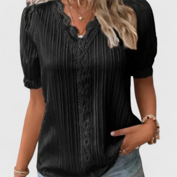 Avienne | Elegante blusa con cuello en V