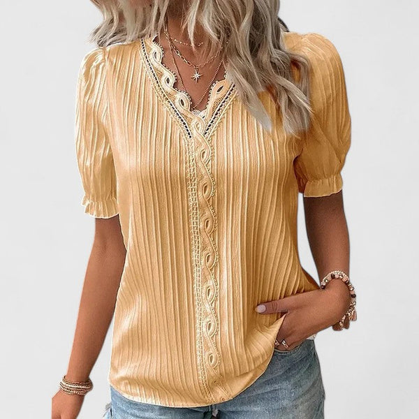 Avienne | Elegante blusa con cuello en V