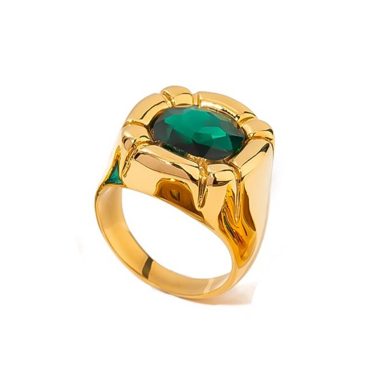 Anillo de tesoro esmeralda