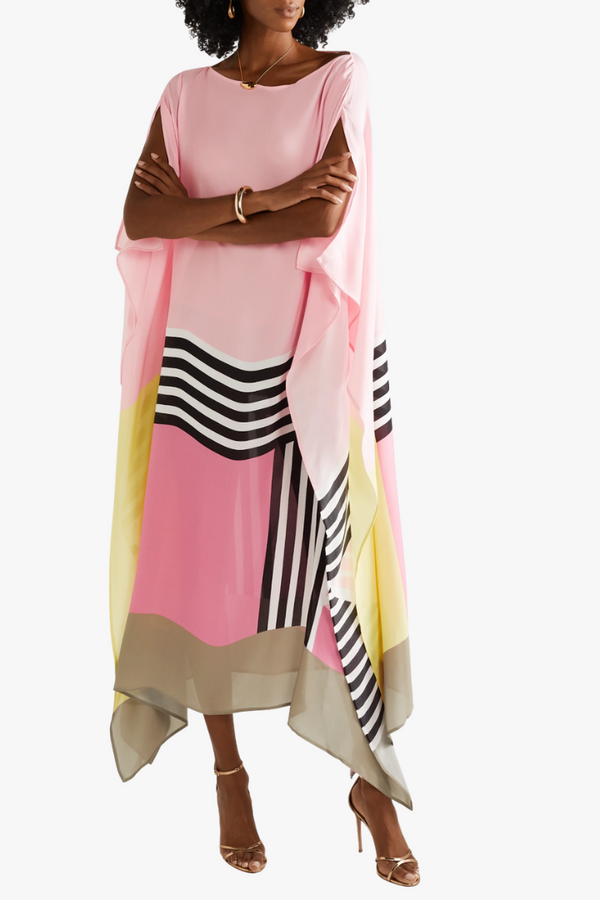 Rilinda | Caftán elegante con estampado geométrico