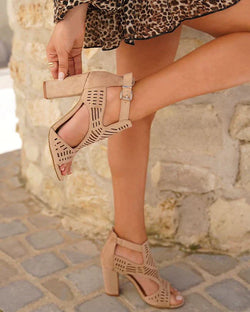 Ameline | Tacones caqui