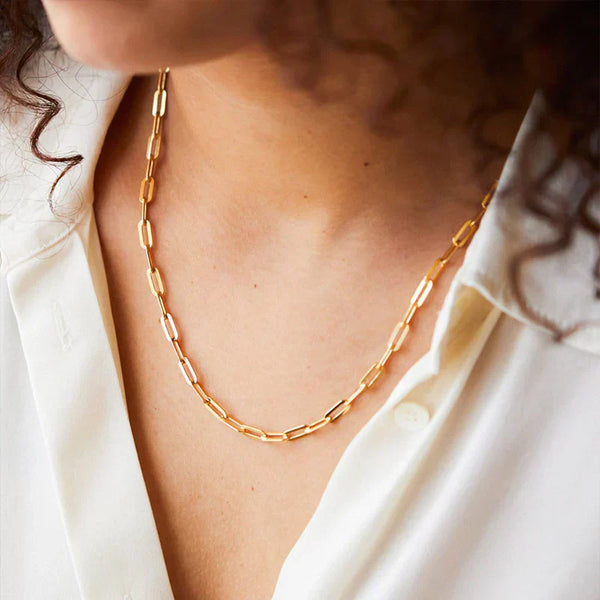 Elegante collar de cadena Archen | Oro
