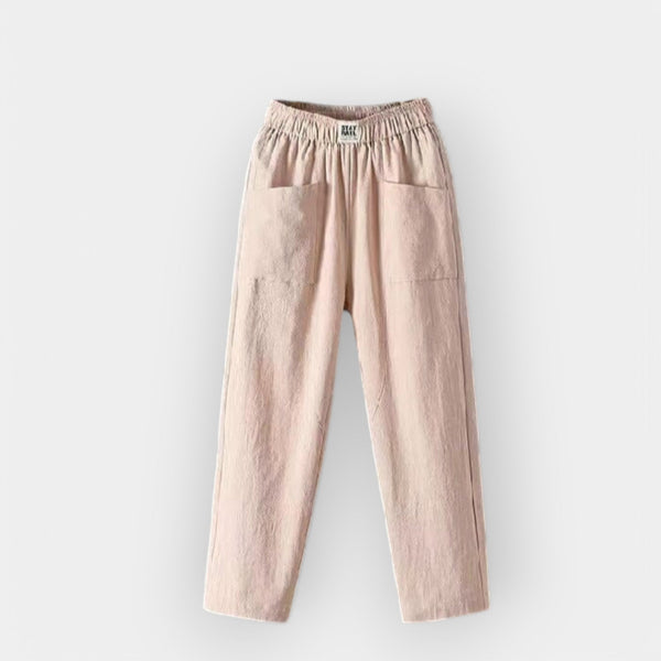 Pantalones de lino cómodos