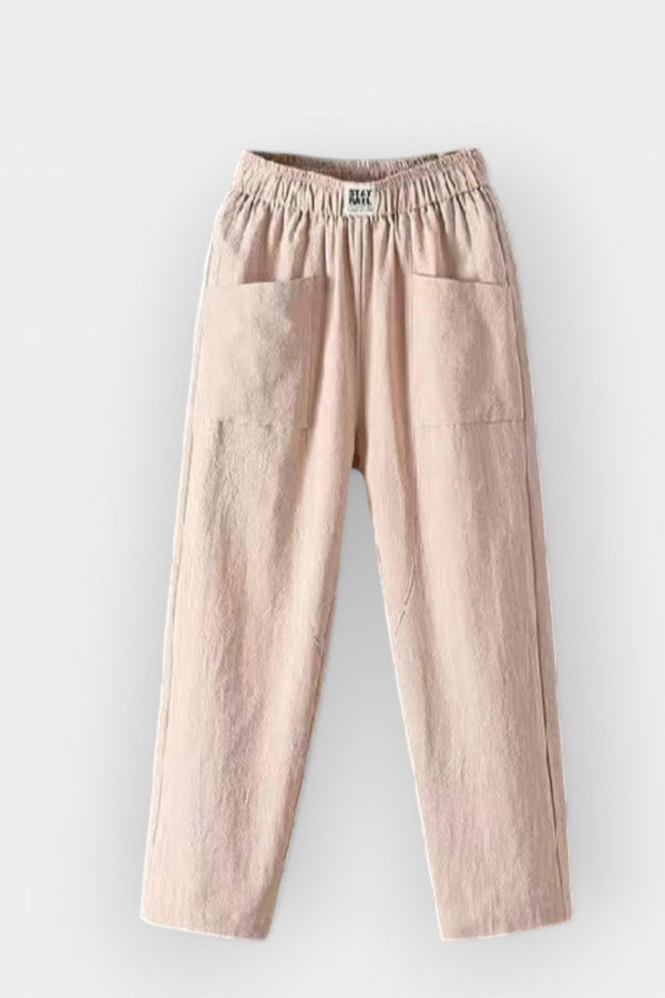 Pantalones de lino cómodos