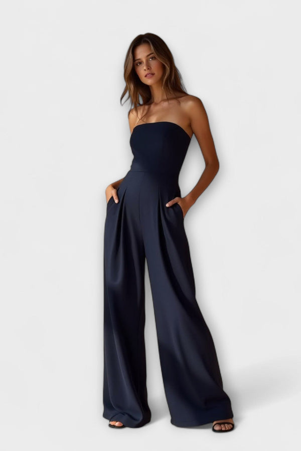 Amelie | Elegante mono de pierna ancha sin tirantes