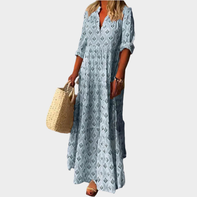 Vestido largo romántico con estilo
