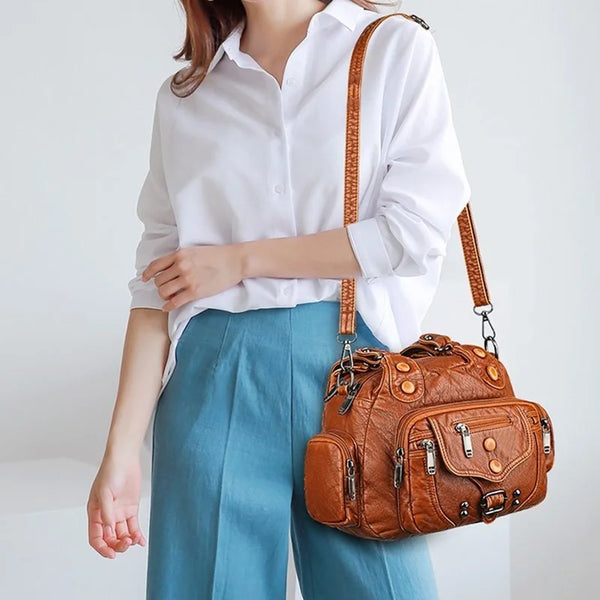 Savannah™ Versatilidad Clásica | Bolso Mensajero Vintage