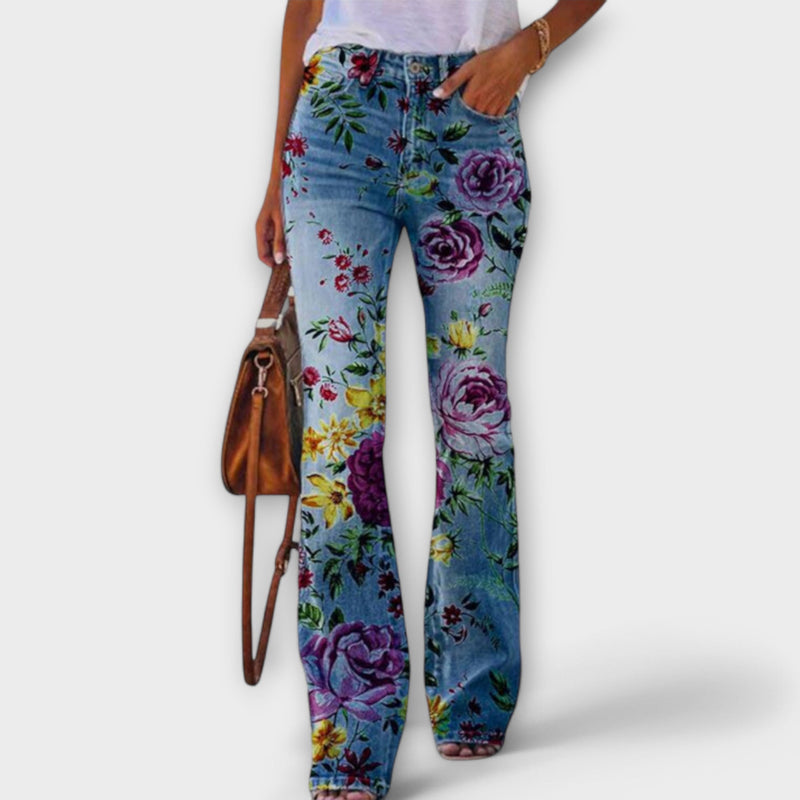 Pantalones floreados