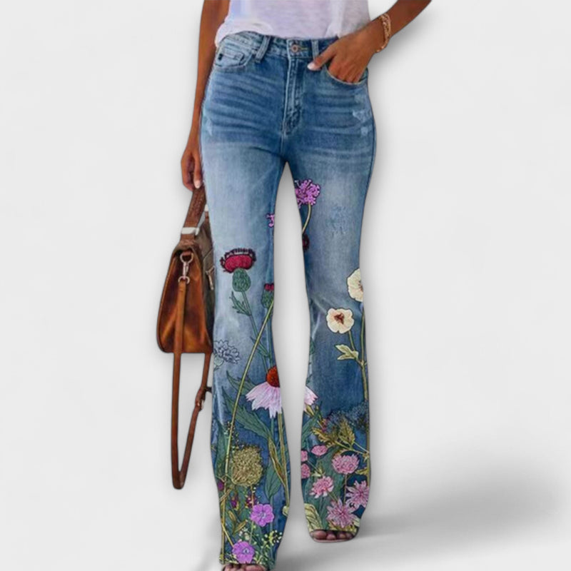 Pantalones floreados