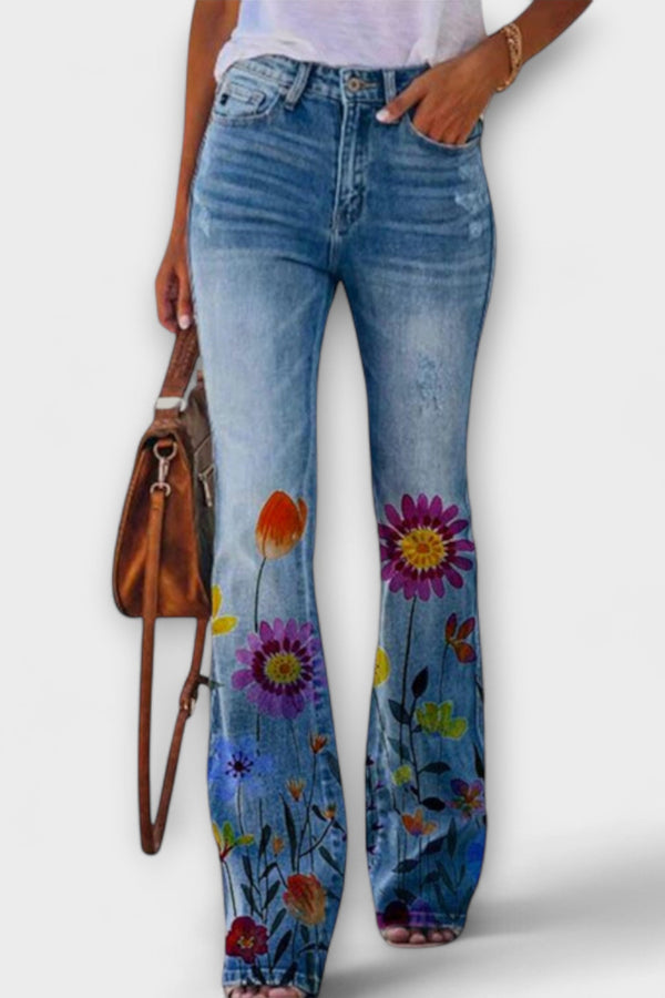 Pantalones floreados