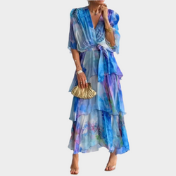 Vestido con escote en V profundo
