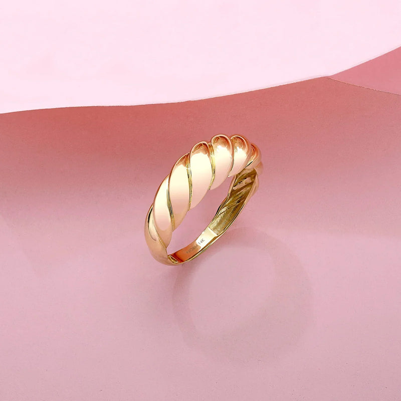 Anillo de croissant | Oro
