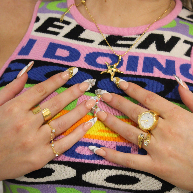 Anillo de cadena Nova de oro