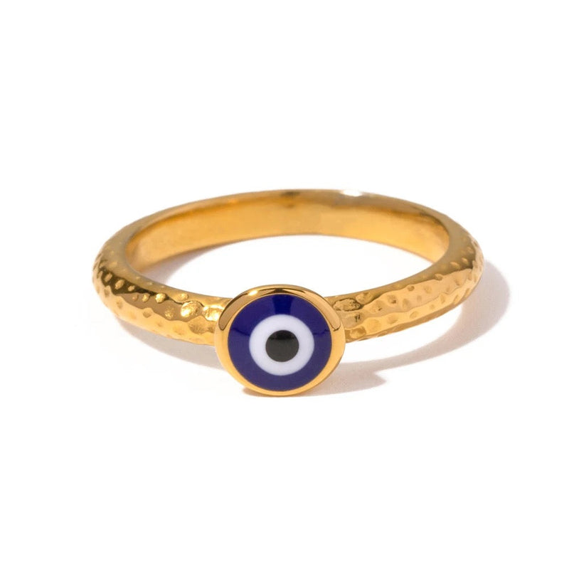 Anillo delicado de mal de ojo