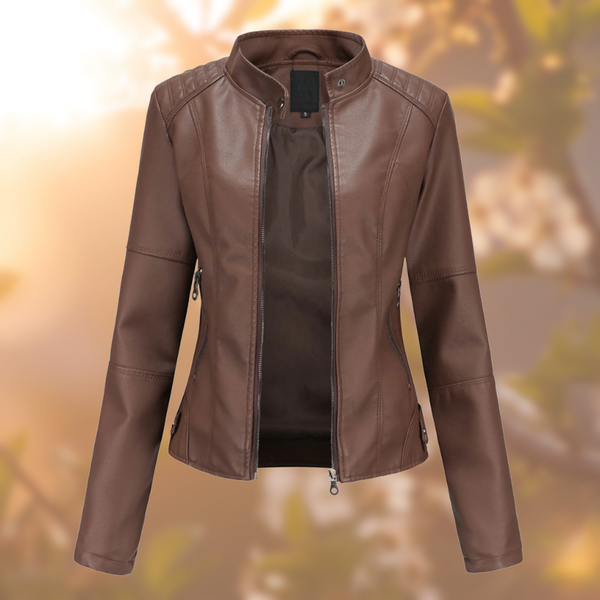 Giorgina™ - Elegante chaqueta de cuero para mujer