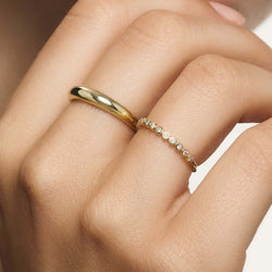 Anillo de burbuja de diamantes | Oro