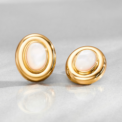 Pendientes de perlas Giselle | Oro 