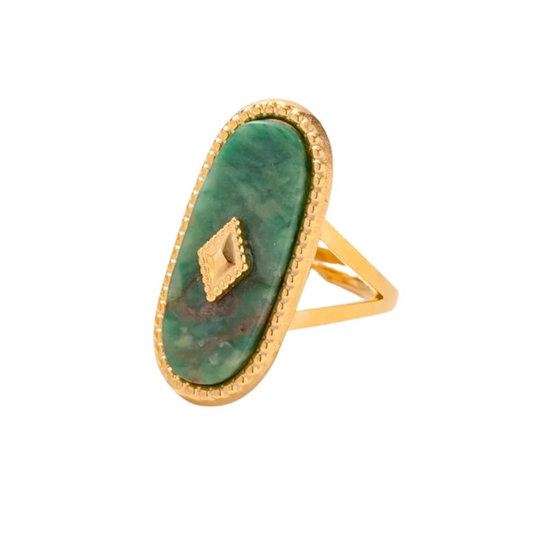 Anillo de oro Verdite Aura ajustable