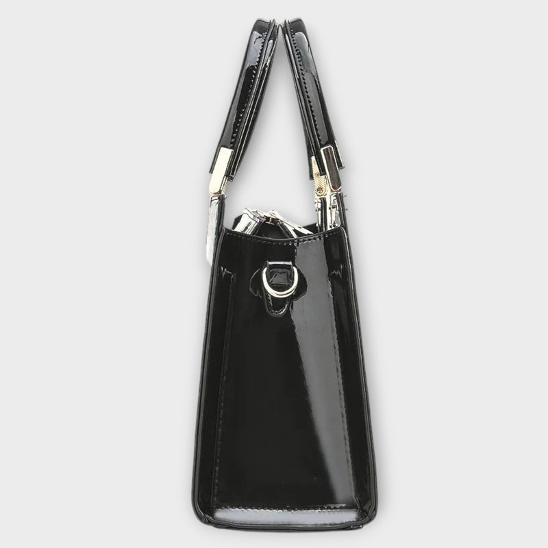 Bolso de cocodrilo brillante hecho a mano