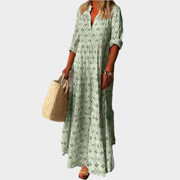 Vestido largo romántico con estilo
